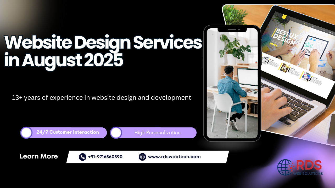 Website Design Services in August 2025 – Domain, Hosting, eCommerce & More!